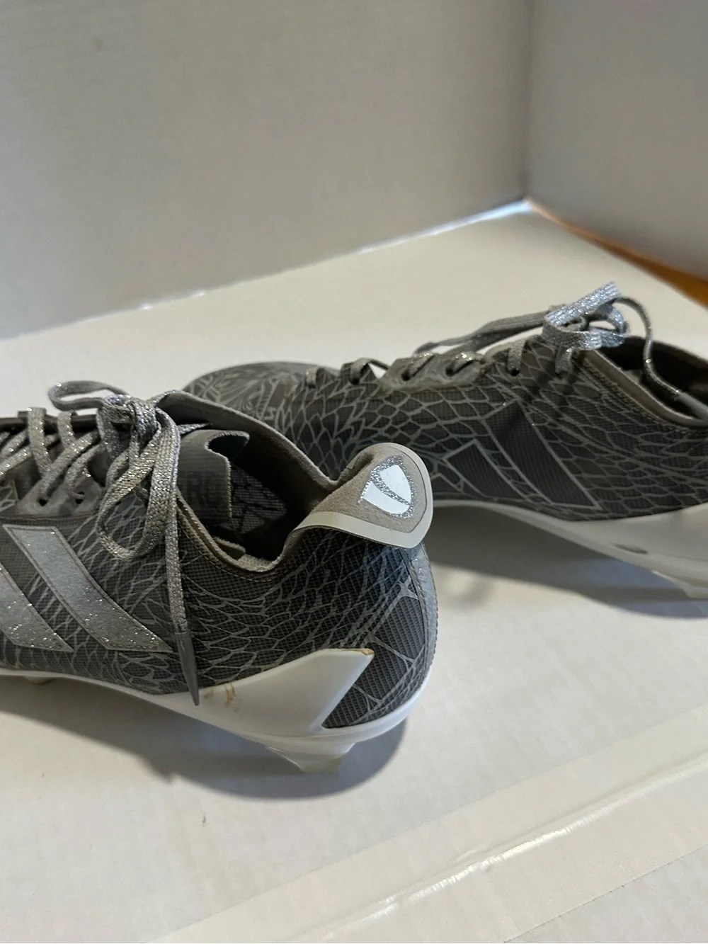 Adidas Mens Adizero Electric Gray/ metallic silver football cleats
